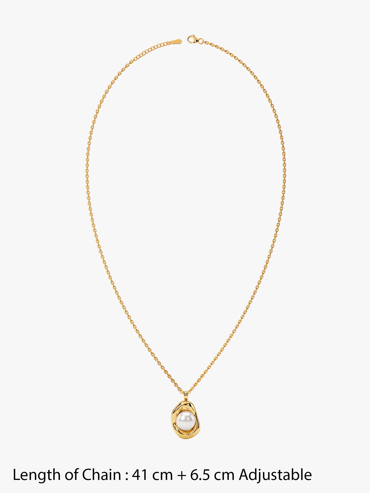 OnnMe by GIVA Pearl Whisper Gold Plated Necklace