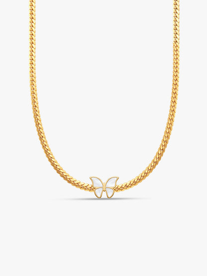 OnnMe by GIVA Flutter Muse Gold Plated Necklace