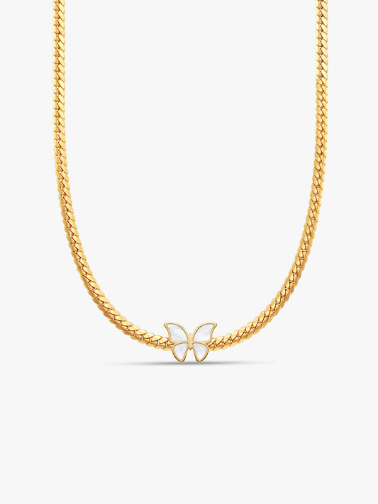 OnnMe by GIVA Flutter Muse Gold Plated Necklace