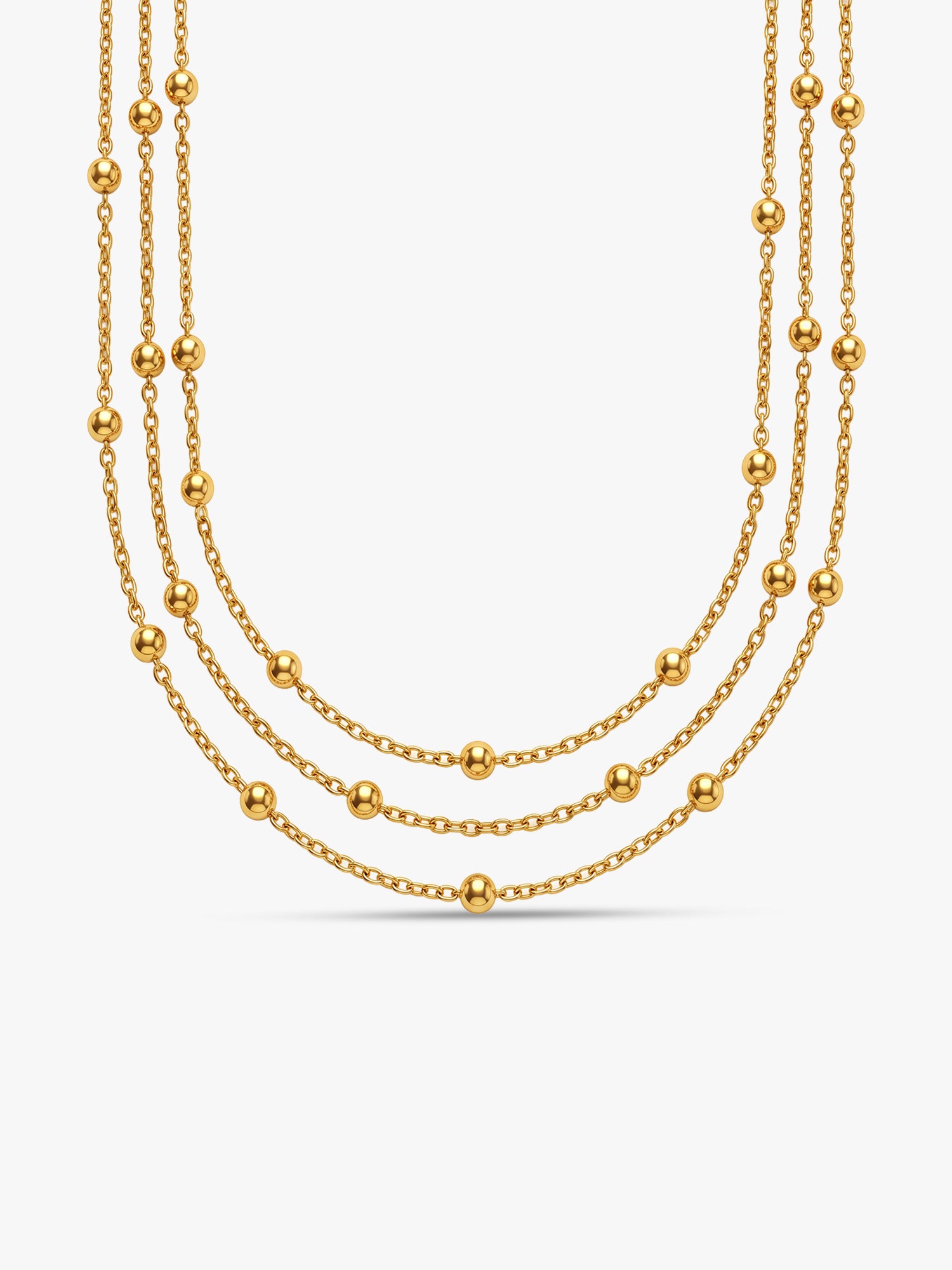 IXIA by GIVA Double Take Layer Gold Plated Necklace