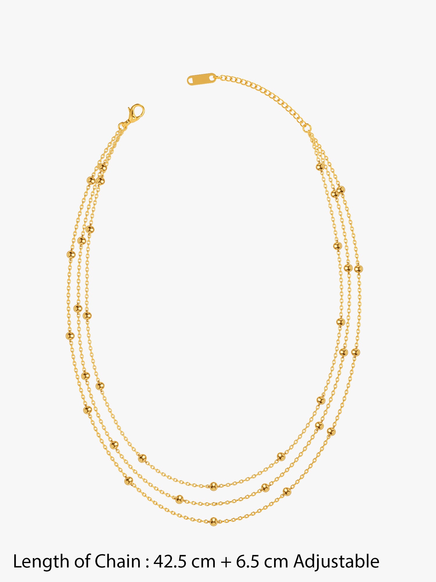IXIA by GIVA Layered Muse Gold Plated Set