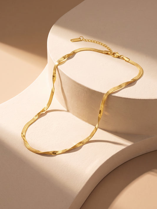 OnnMe by GIVA Sparkle Crush Gold Plated Necklace