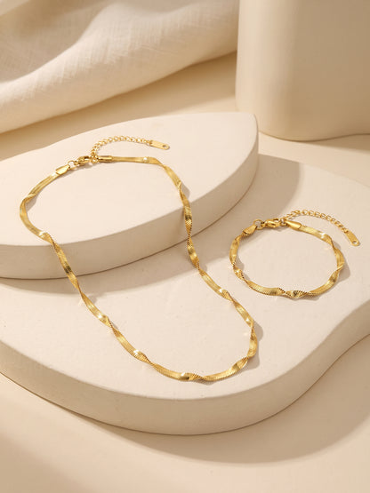 IXIA by GIVA Tressa Gold Plated Set