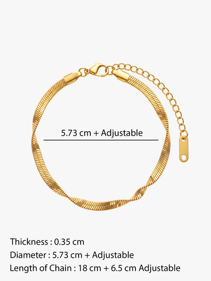 IXIA by GIVA Tressa Gold Plated Set
