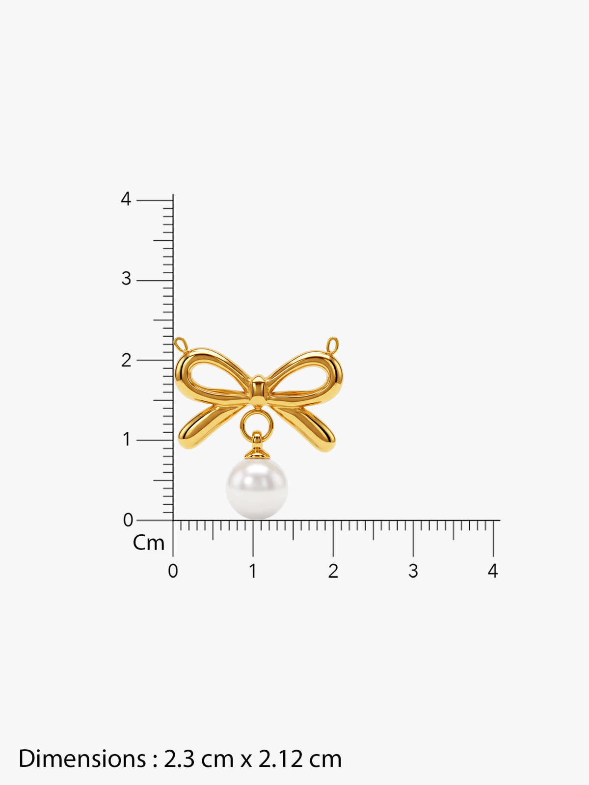 IXIA by GIVA Bow Minimum Gold Plated Necklace