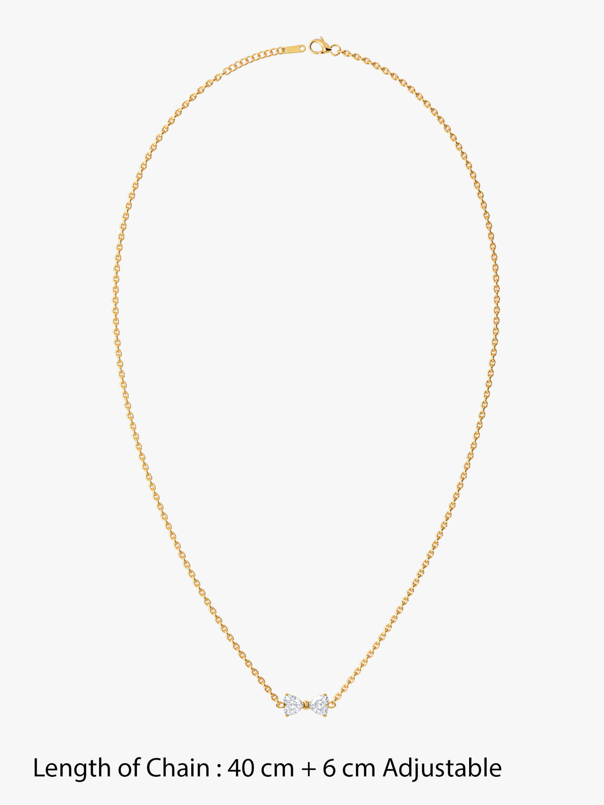 IXIA by GIVA First Date Gold Plated Necklace