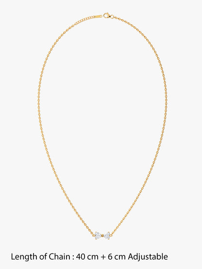IXIA by GIVA First Date Gold Plated Necklace