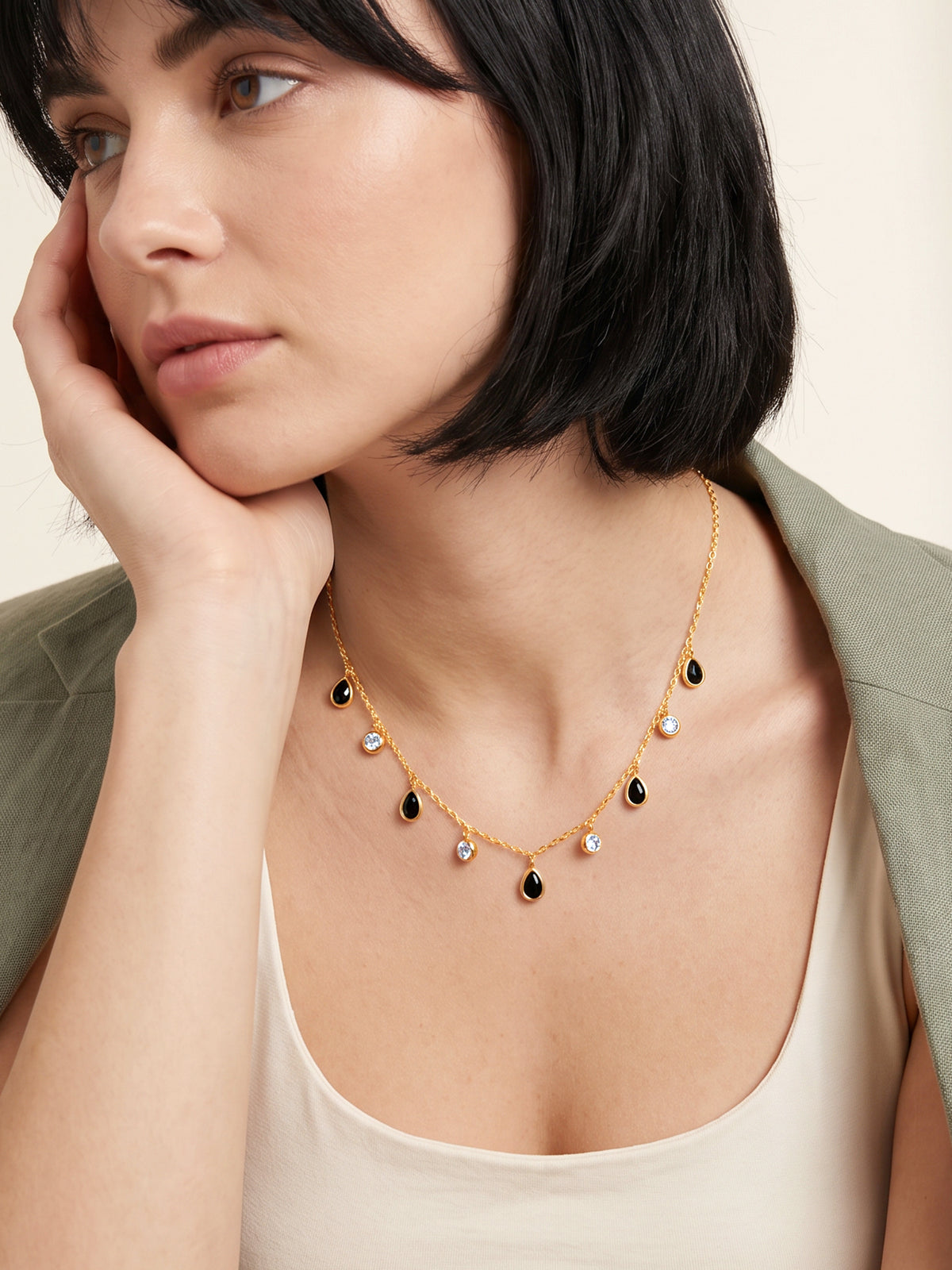 IXIA by GIVA Siren Behaviour Gold Plated Charm Necklace