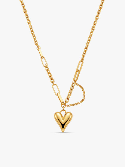 IXIA by GIVA Secure Attachment Gold Plated Necklace