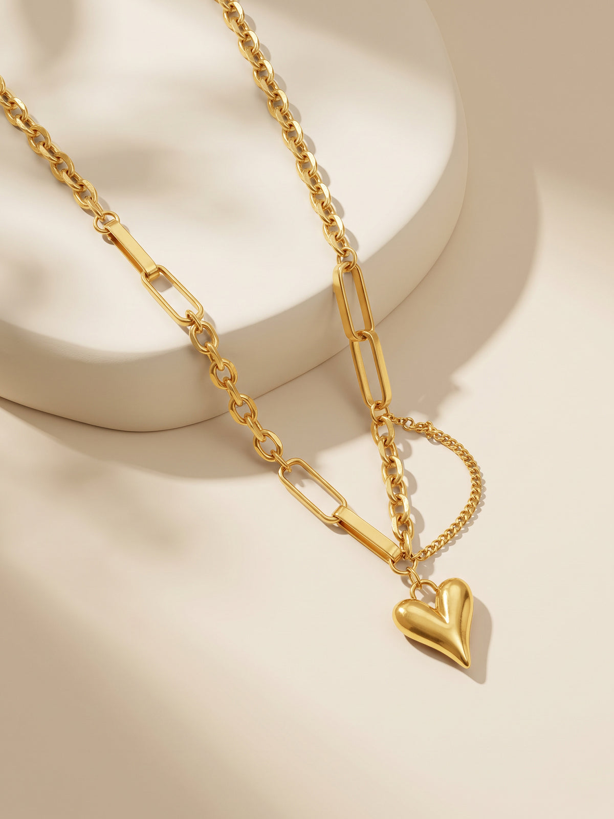 IXIA by GIVA Secure Attachment Gold Plated Necklace