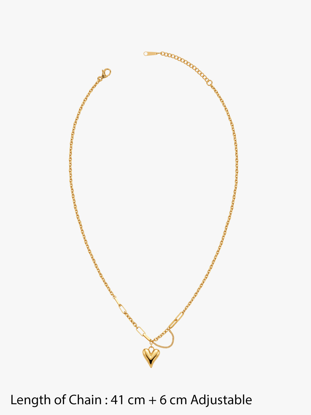 IXIA by GIVA Secure Attachment Gold Plated Necklace