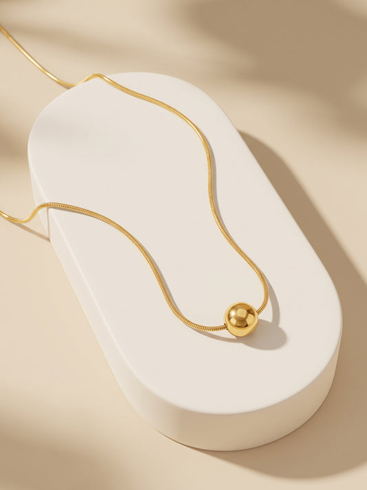 IXIA by GIVA The Bold Type Gold Plated Necklace