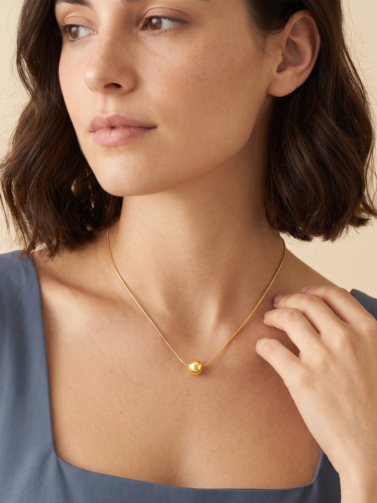 IXIA by GIVA The Bold Type Gold Plated Necklace