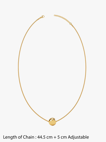 IXIA by GIVA The Bold Type Gold Plated Necklace