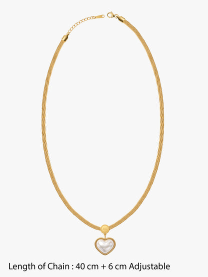 IXIA by GIVA Light Hearted Plated Necklace