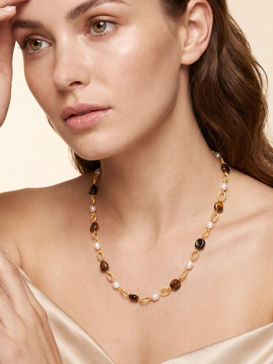 IXIA by GIVA Nonnas Pick Gold Plated Necklace