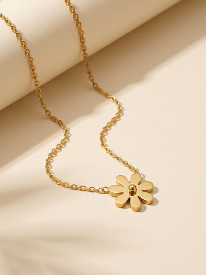 IXIA by GIVA Precious Floret Gold Plated Necklace