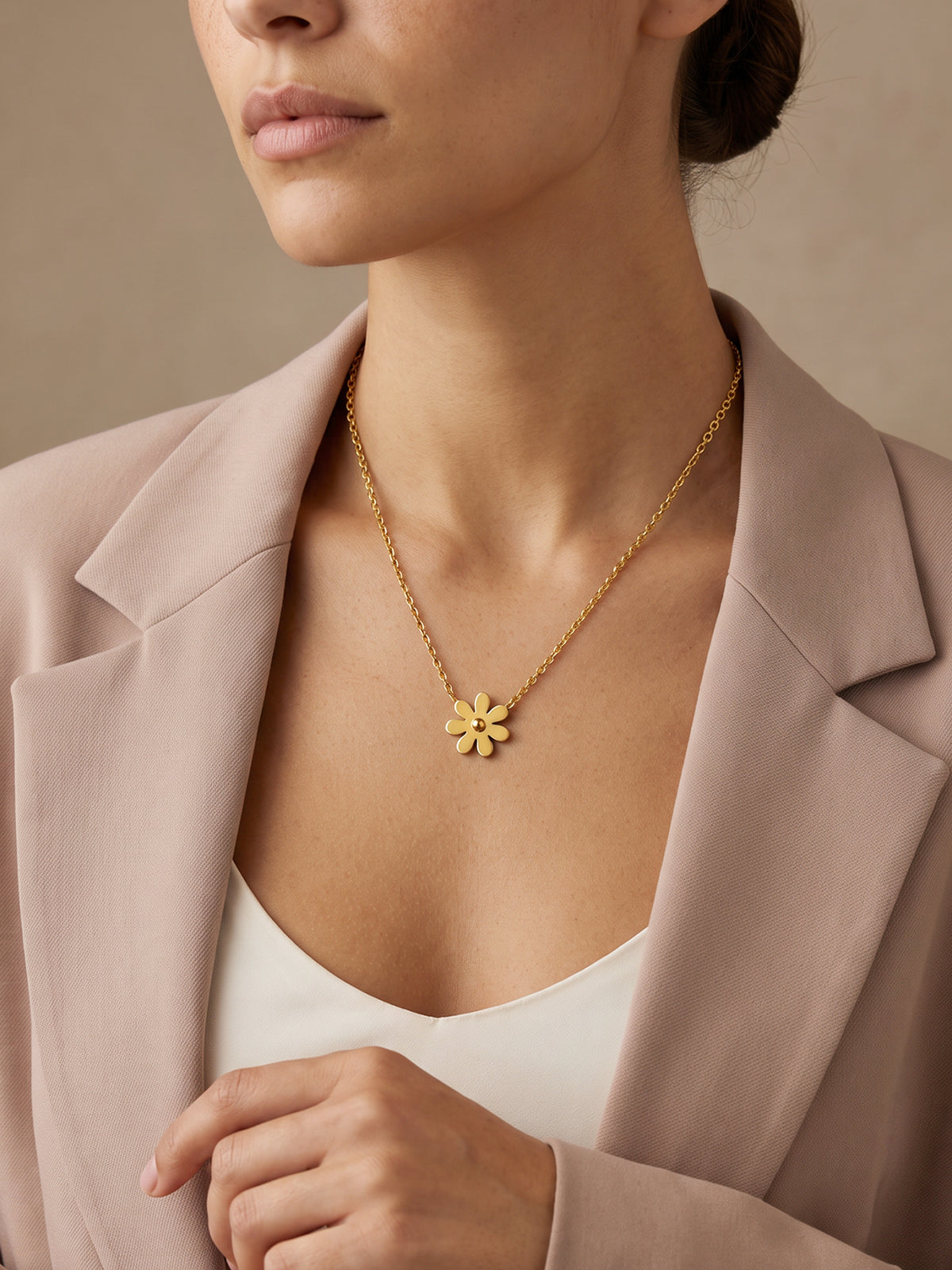 IXIA by GIVA Precious Floret Gold Plated Necklace