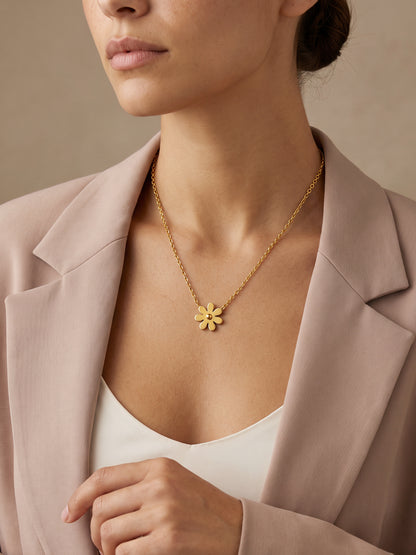 IXIA by GIVA Precious Floret Gold Plated Necklace