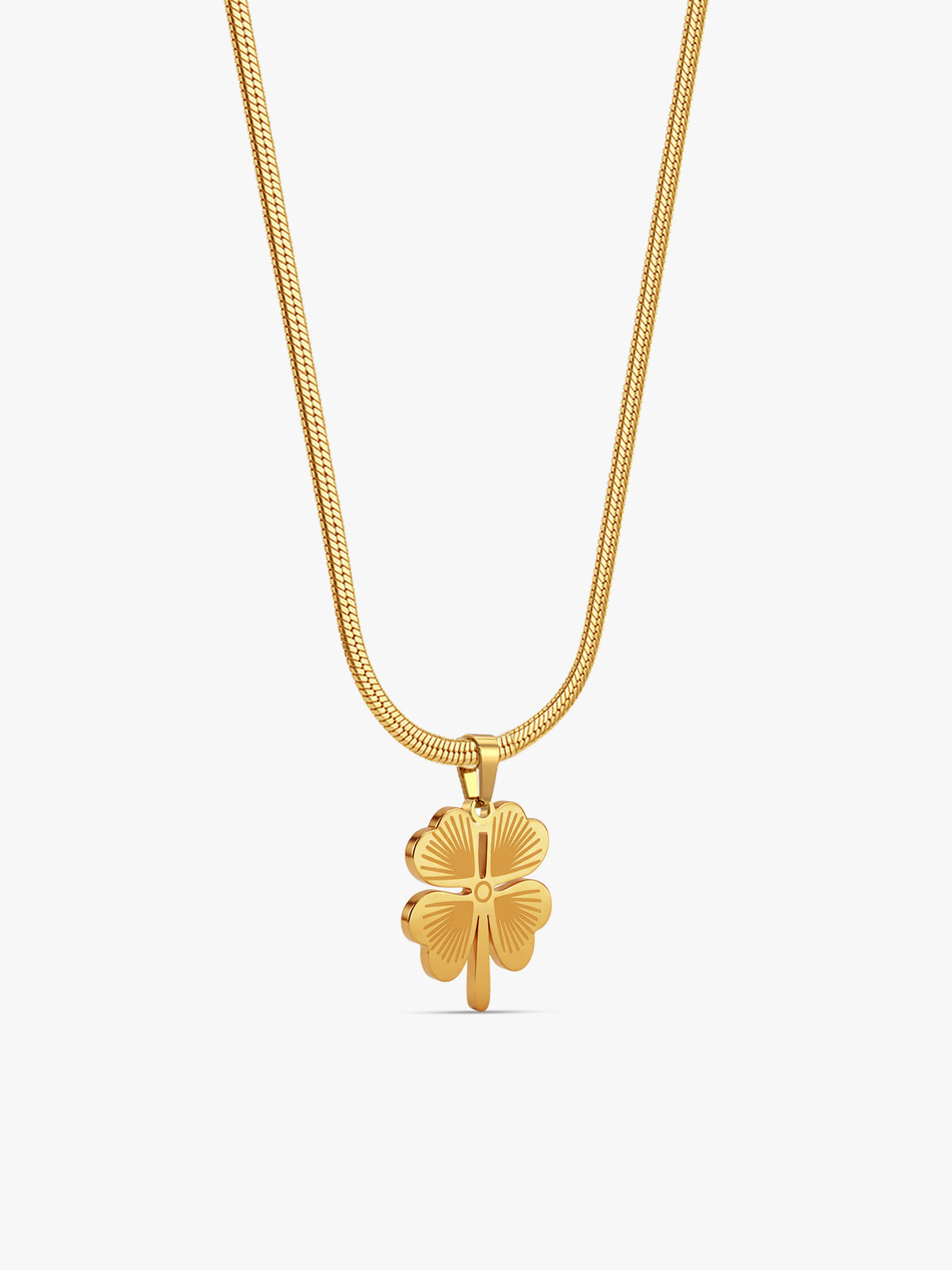 IXIA by GIVA Clovebombing Gold Plated Necklace
