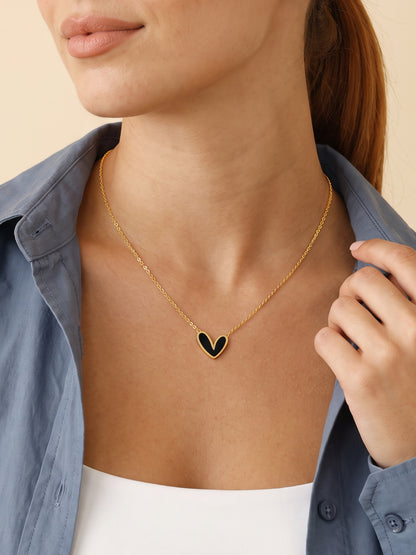 IXIA by GIVA Dark Romance Gold Plated Necklace