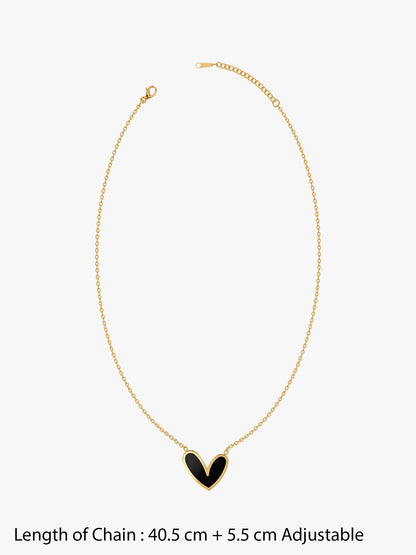 IXIA by GIVA Dark Romance Gold Plated Necklace
