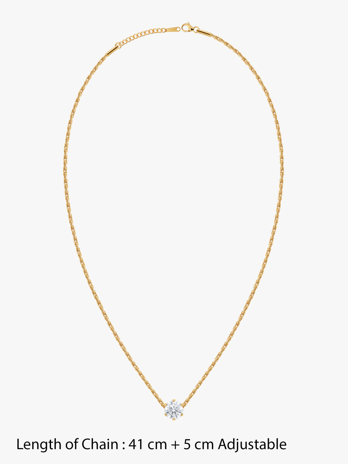 IXIA by GIVA Standalone Gold Plated Necklace