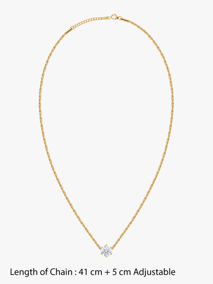 IXIA by GIVA Standalone Gold Plated Necklace