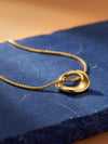 IXIA by GIVA Soft Crush Gold Plated Pendant with Link Chain