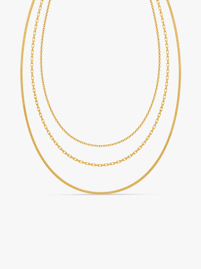 Layer Game Gold Plated Necklace