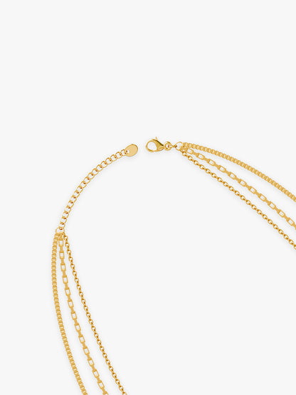 Layer Game Gold Plated Necklace