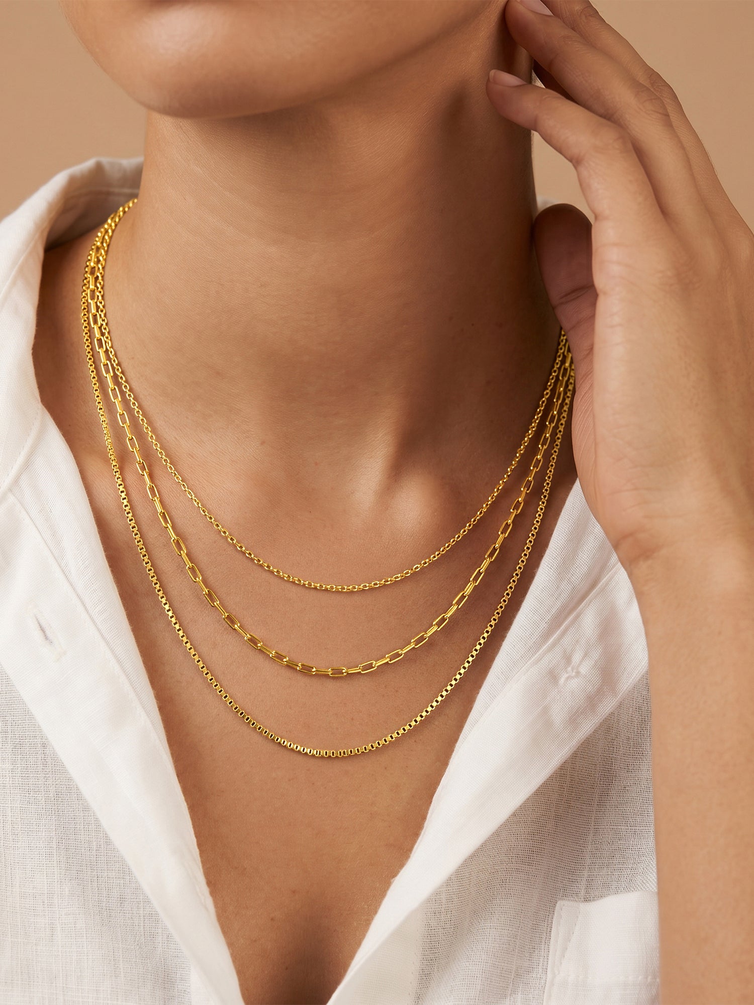 Layer Game Gold Plated Necklace