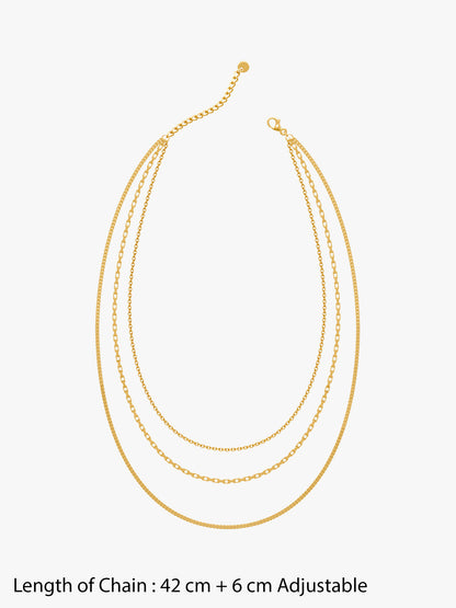 Layer Game Gold Plated Necklace