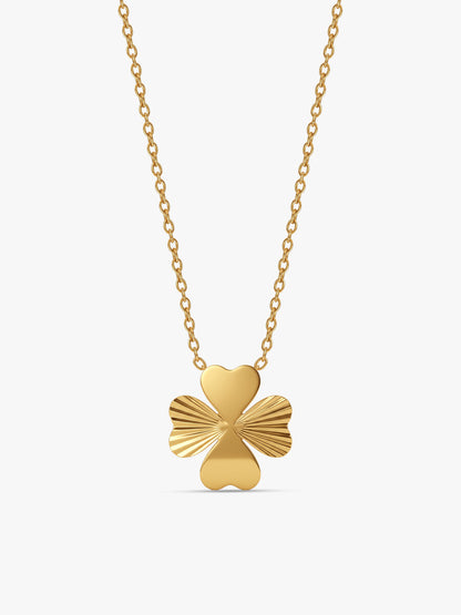 IXIA by GIVA Clover Girl Gold Plated Necklace