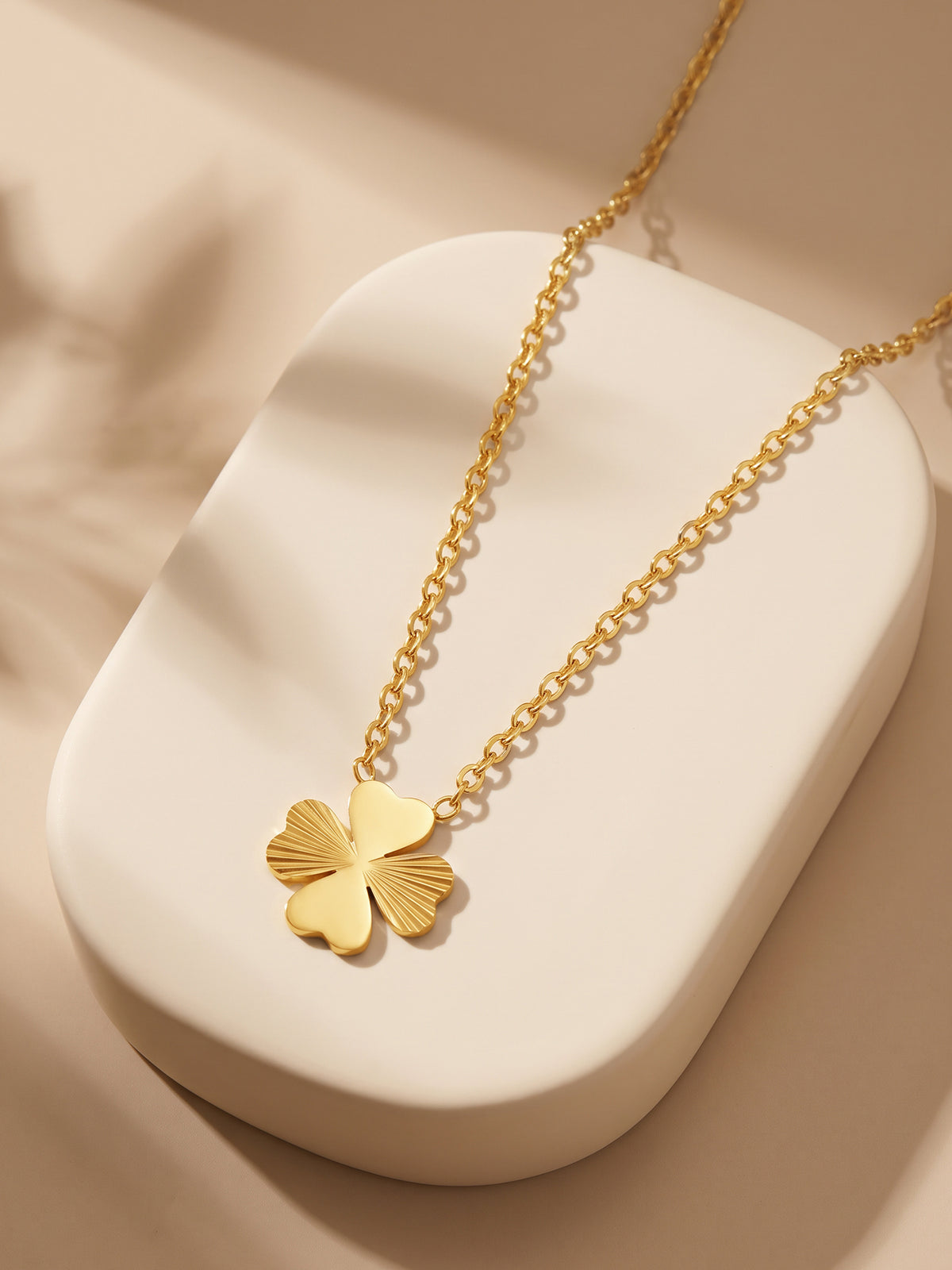 IXIA by GIVA Clover Girl Gold Plated Necklace