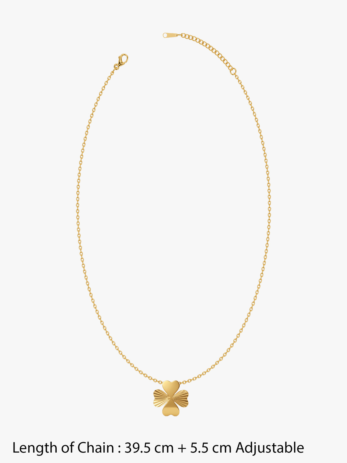 IXIA by GIVA Clover Girl Gold Plated Necklace