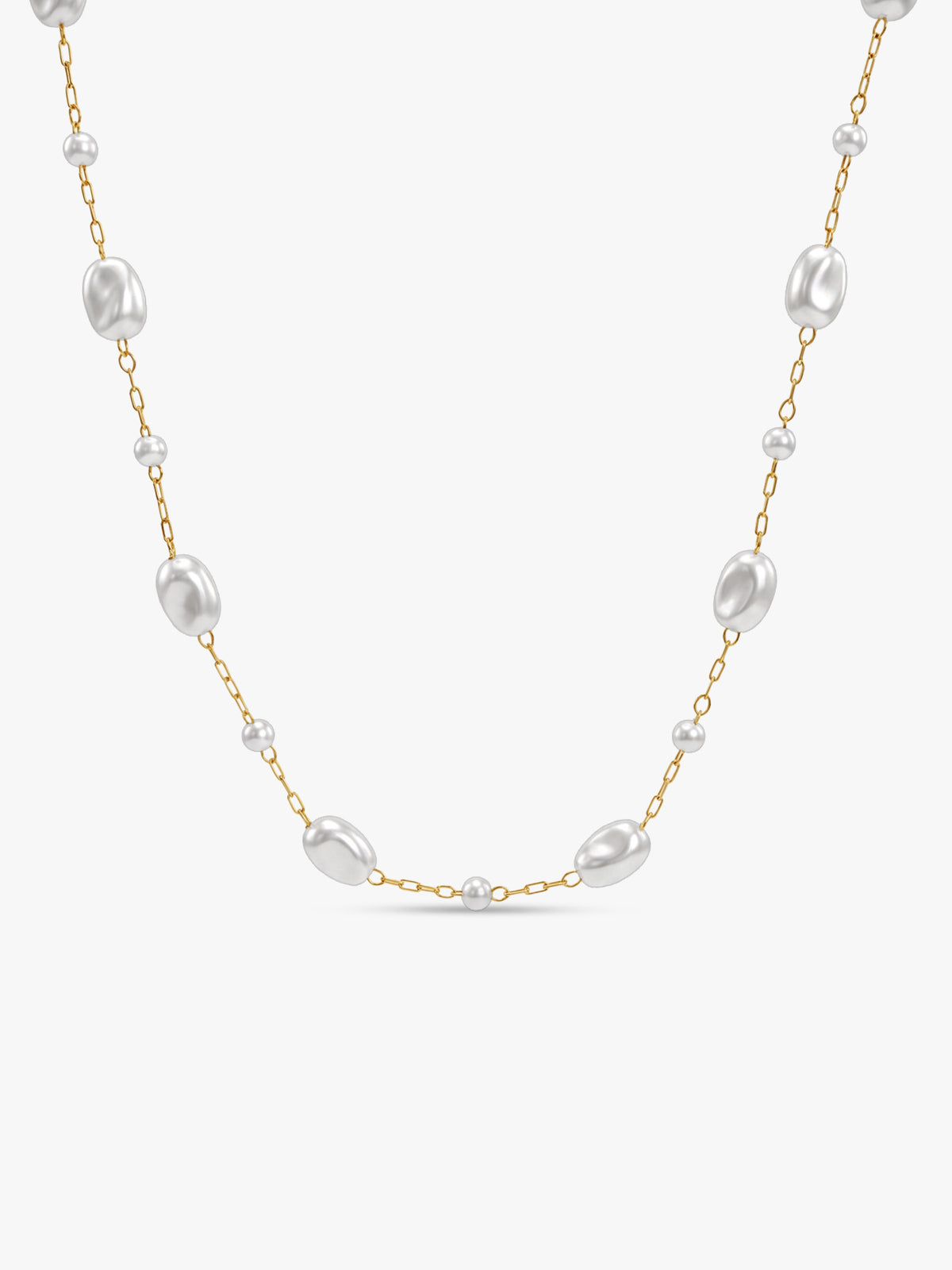 IXIA by GIVA Pearloff Gold Plated Necklace