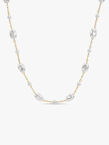 IXIA by GIVA Pearloff Gold Plated Necklace