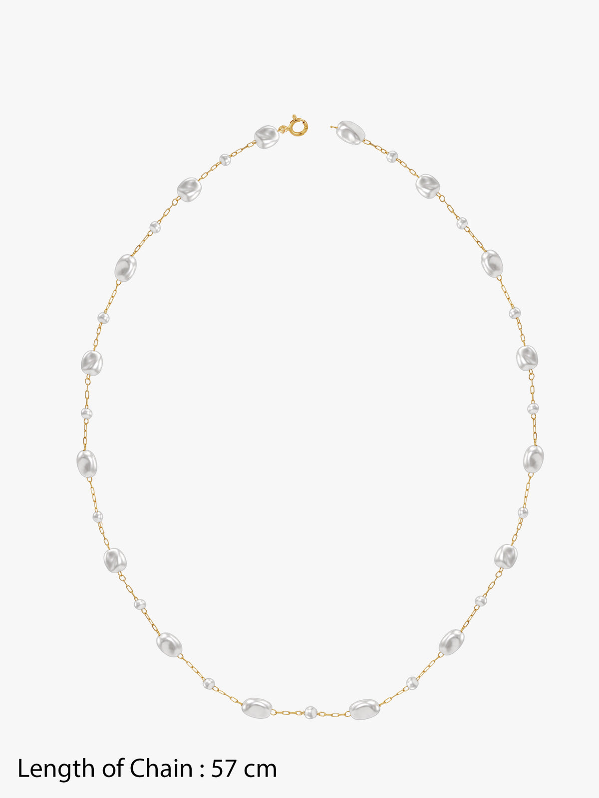 IXIA by GIVA Pearloff Gold Plated Necklace