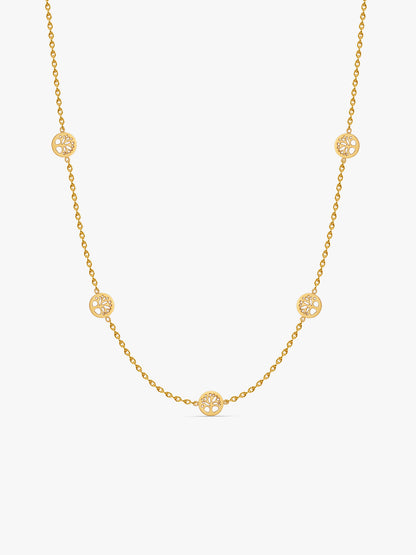 IXIA by GIVA Mystic Roots Gold Plated Necklace