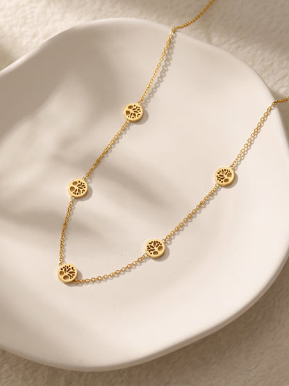 IXIA by GIVA Mystic Roots Gold Plated Necklace