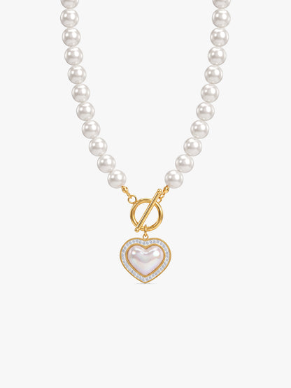 IXIA by GIVA Pearl Crush Gold Plated Necklace