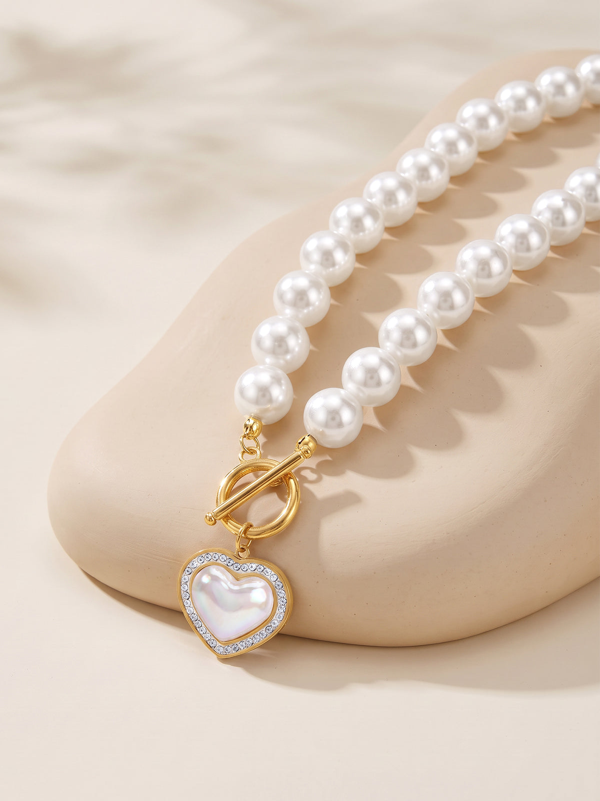 IXIA by GIVA Pearl Crush Gold Plated Necklace