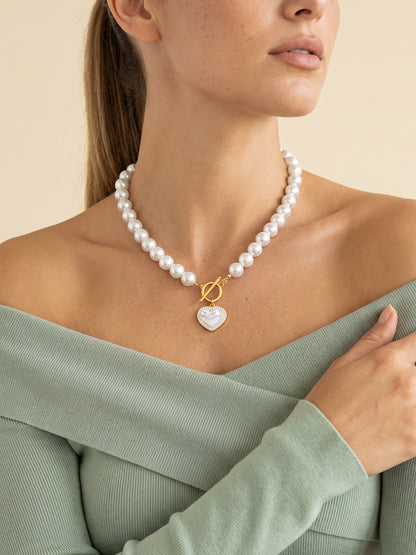 IXIA by GIVA Pearl Crush Gold Plated Necklace