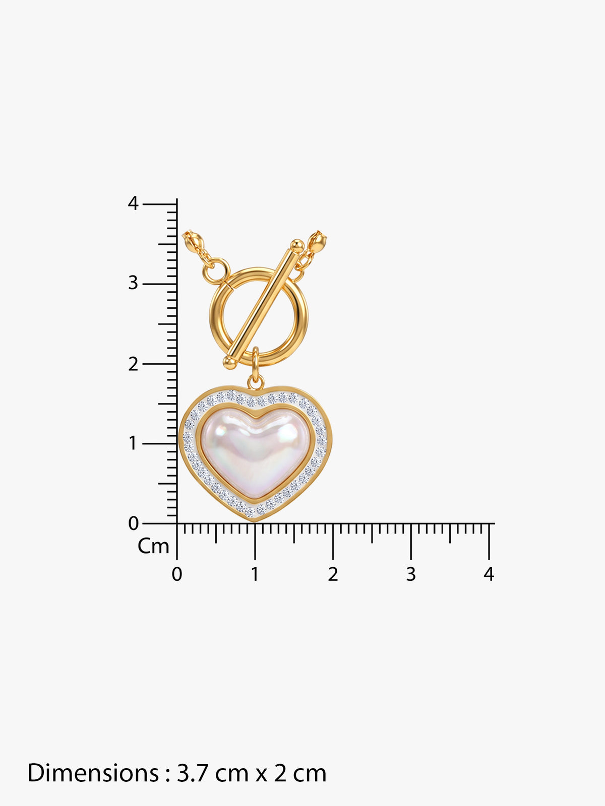IXIA by GIVA Pearl Crush Gold Plated Necklace