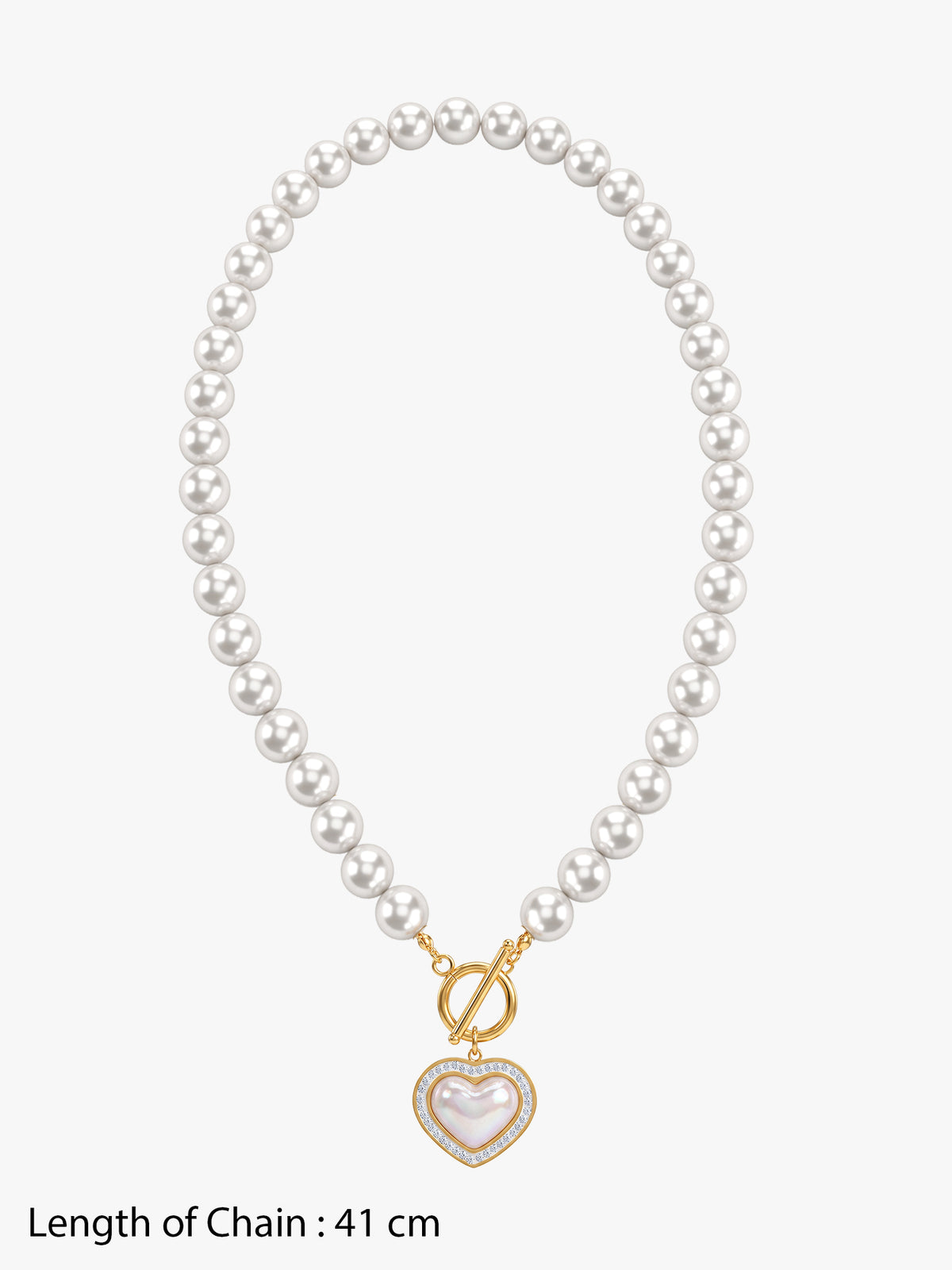 IXIA by GIVA Pearl Crush Gold Plated Necklace