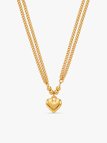 IXIA by GIVA Love Angle Gold Plated Necklace