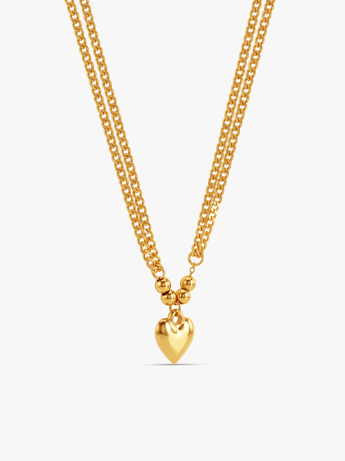 IXIA by GIVA Love Angle Gold Plated Necklace