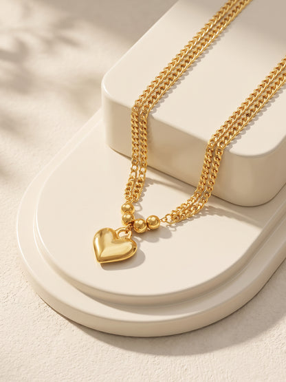 IXIA by GIVA Love Angle Gold Plated Necklace