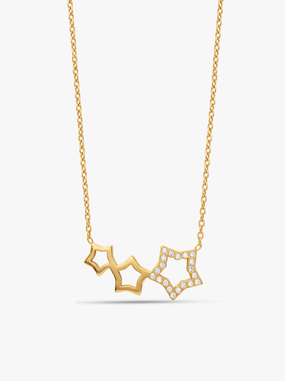 IXIA by GIVA Twinkle Theory Gold Plated Necklace